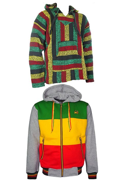 Rasta hoodies very stylish! Rasta Colors, Hippie Festival, Festival Tops, Winter Wear, Festival, How To Wear