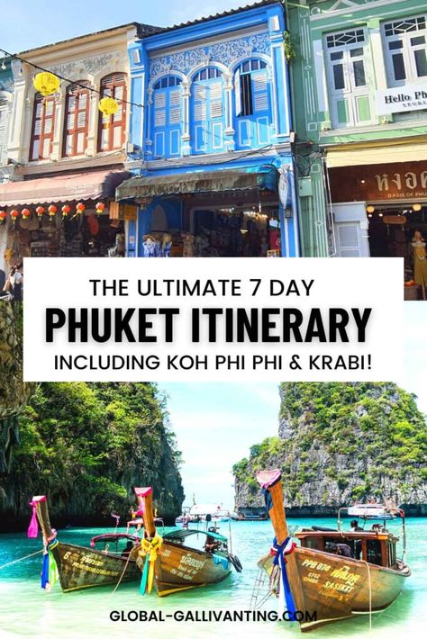 Ultimate 7 Day Phuket Itinerary + Koh Phi Phi & Krabi! Phuket Itinerary, Krabi Town, Karon Beach, Koh Phi Phi, Thailand Itinerary, Patong Beach, Krabi Thailand, Ao Nang, Phuket Thailand