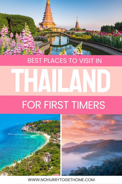 places in thailand Places To Visit In Thailand, Thailand Destinations, Thailand Travel Destinations, Phuket Travel, Budget Advice, Railay Beach, Thailand Travel Guide, Bangkok Travel, Visit Thailand