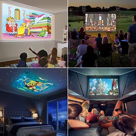 Camping Movies, Small Projector, Best Projector, Cinema Experience, Mini Projector, Movie Projector, Portable Projector, Watch Cartoons, Mini Projectors