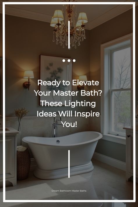 Luxurious bathroom featuring diverse lighting fixtures and freestanding tub Dream Bathroom Master Baths, Master Bath Lighting, Master Baths, Bath Lighting, Bathroom Master, Clever Organizer, Cove Lighting, Recessed Spotlights, Spa Retreat