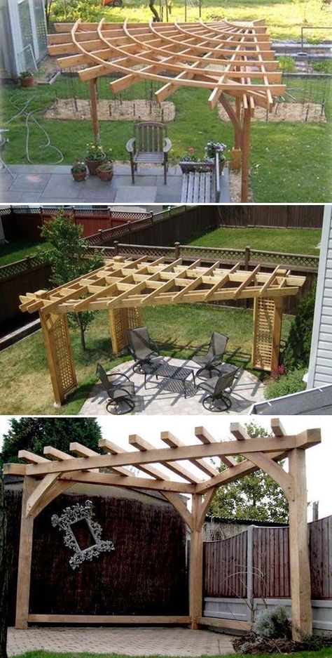 Corner Pergola, Pergola Diy, Patio Pergola, Building A Pergola, Pergola Lighting, Pergola Garden, Wooden Pergola, Backyard Pergola, Pergola Plans