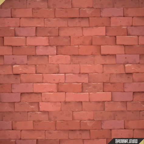 ArtStation - Stylized Texture Exploration : Red Bricks Texture Exploration, Clay Illustration, Stylized Texture, Red Moodboard, Hand Painted Textures, Red Clay, Red Bricks, Art Design, Hand Painted