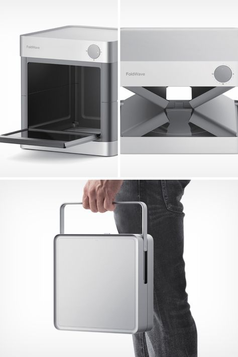 Microwave Design Ideas, Momo Redesign, Microwave Design, Storage Box Design, Portable Microwave, Portable Furniture, Portable Grills, Oven Design, Presentation Board Design