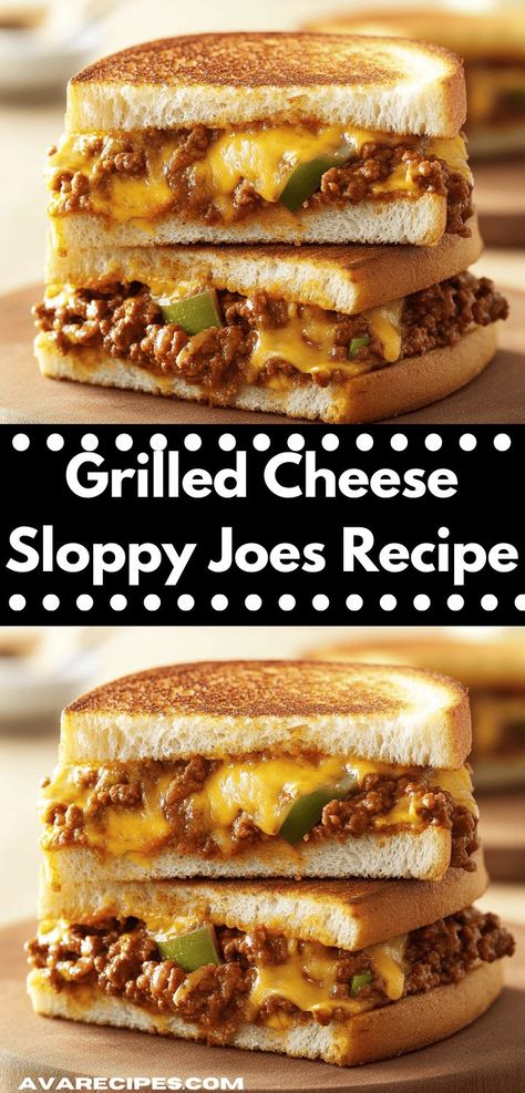 Craving a comforting meal? This Grilled Cheese Sloppy Joes Recipe combines gooey cheese and savory beef for a delicious twist on classic dinner recipes. It’s quick to prepare, making it perfect for busy weeknights. Cheese Sloppy Joes, Quick Beef Recipes, Quick Ground Beef Recipes, Grilled Cheese Sloppy Joe, Ground Recipes, Sloppy Joes Recipe, Beef Casserole Recipes, Dinner With Ground Beef, Ground Beef Recipes Easy