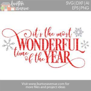 Christmas - Burton Avenue The Most Wonderful Time Of The Year, Christmas Pallet Signs, Cricut Signs, Merry Christmas Font, Christmas Fonts Free, Cricket Projects, Papercraft Ideas, Cricut Images, Svg Ideas