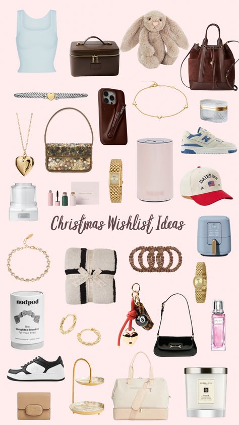 Get inspired by this Christmas wishlist idea board featuring cozy home decor, girly gift ideas, and trending holiday beauty products. Perfect for anyone who loves luxury skincare, festive candles, and aesthetic winter vibes! Stocking stuffer ideas Christmas wishlist 2024 Holiday gift guide Festive wishlist ideas Trending Christmas gifts Wishlist inspiration  Budget-friendly gifts Winter essentials Holiday self-care gifts Amazon finds for Christmas Christmas Gift Guide 2024, Home Decor Girly, Wishlist Idea, Festive Candles, Girly Gift Ideas, Girly Gifts Ideas, Christmas Wishlist Ideas, Gifts Wishlist, Girly Christmas Gifts