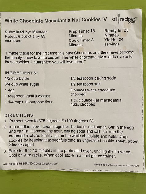 White chocolate macadamia nut cookies ￼ White Macadamia Nut Cookies Recipe, White Chocolate And Macadamia Cookies, Soft And Chewy White Chocolate Macadamia Nut Cookies, White Chocolate Chip Macadamia Cookies, Subway Macadamia Nut Cookies Recipe, White Chip Macadamia Nut Cookies, White Macadamia Nut Cookies, Macadamia Nut Recipes, Subway Cookies