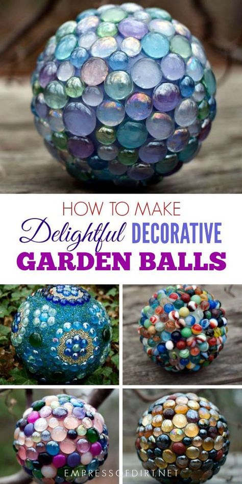 Space Garden, Garden Globes, Garden Balls, Outdoor Crafts, Glass Garden Art, Have Inspiration, Diy Garden Projects, Glass Garden, Garden Art Diy