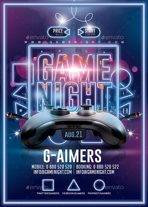 Game Night Flyer #Game, #Night, #Flyer Game Night Flyer, Game Poster Design, Only Video, Video Game Posters, Gaming Posters, 광고 디자인, Game Poster, Event Poster Design, Simple Designs To Draw