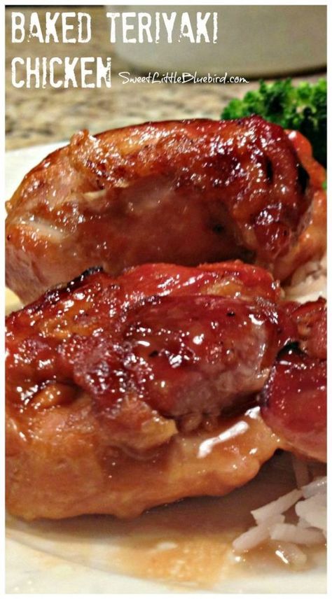 Baked Teriyaki Chicken Chicken Recipes Baked, Chicken Chicken Recipes, Pollo Teriyaki, Baked Teriyaki Chicken, Diy Easy Recipes, Mapo Tofu, Whole Turkey, Turkey Dishes, Turkey Recipe