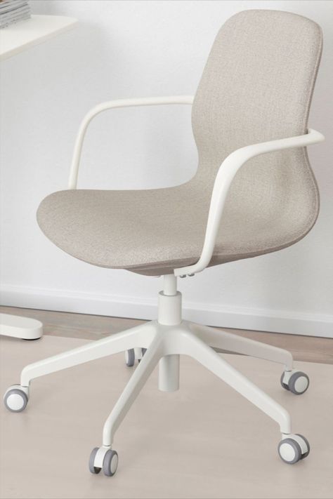 Homeoffice Ikea, Ikea Desk Chair, Bedroom Desk Chair, Ikea Office Chair, Cute Desk Chair, Desk With File Drawer, Home Office Set Up, Ikea Office, Ergonomic Desk Chair