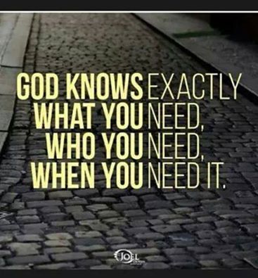 GOD knows exactly What you need, Who you need, When you need it. Joel Osteen Quotes, Woord Van God, Sweet Sayings, About God, Religious Quotes, Spiritual Inspiration, Verse Quotes, Faith In God, A Quote