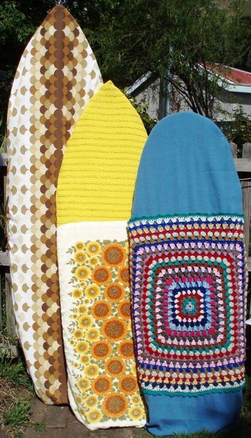 Surfing Dudes, Hippies, Dubs and Bugs Crochet Surfboard Cover, Surfboard Covers, Stepford Wife, Surfboard Bag, Soul Surfer, Christchurch New Zealand, Textiles Projects, Surf Life, Surfs Up