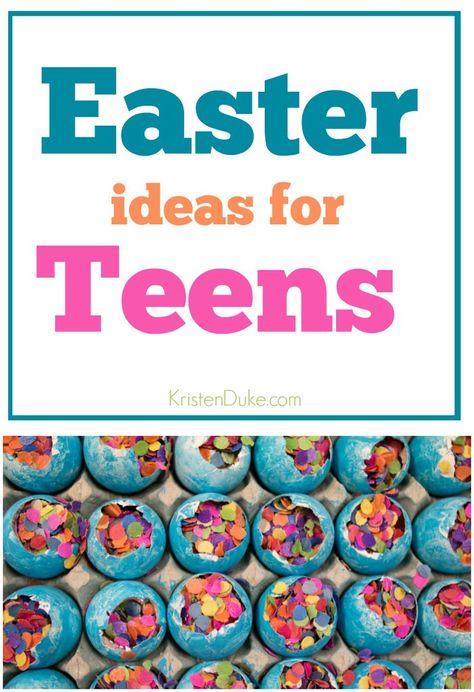 When your kids become teenagers, they just weren't into the same things they were when they were younger. Here is a list of ideas for your teens! Easter Teens, Cinnamon Stick Candle, Creative Easter Baskets, Easter Traditions, Beach Diy, Diy Crafts For Kids Easy, Easter Activities, Hoppy Easter, Easter Crafts For Kids