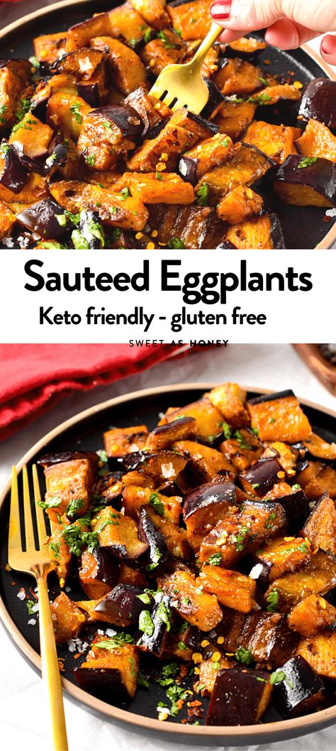 Pan Fried Eggplant Recipes, Eggplant And Squash Recipes, Squash And Eggplant Recipes, Sauteed Eggplant Recipes, Recipes With Eggplant And Zucchini, Low Carb Eggplant Recipes, Sautéed Eggplant, Eggplant Fried, Fried Eggplant Recipes