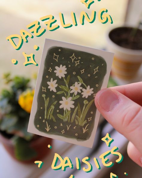 Dazzling Daisies Sticker Who doesn't love daisies? Guaranteed to dazzle just like you <3 Water resistant vinyl sticker #sticker #cutestickers #flower #flowersticker #dasies #daisy #smallbusiness Vinyl Sticker Paper, Laptop Decals, Laptop Decal, Gift Registry, Cute Stickers, Sticker Paper, Like You, Vinyl Sticker, Beauty Book