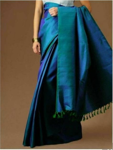 Check out this item in my Etsy shop https://www.etsy.com/listing/764625682/bishnupuri-katan-silk-than-saree-with Green Sarees, Blue Silk Saree, Silk Sarees Online Shopping, Indian Blue, Indian Sari Dress, Silk Saree Kanchipuram, Beautiful Sarees, Sari Dress, Indian Silk Sarees