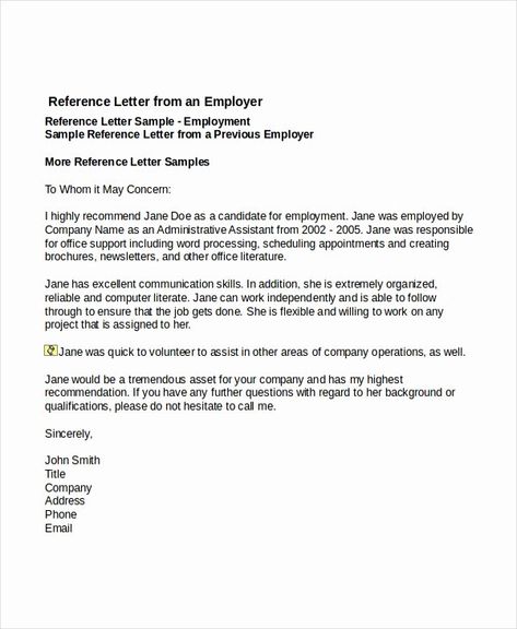 Job Recommendation Letter Sample Template Lovely 7 Job Reference Letter Templates Free Sample Example Employee Recommendation Letter, Reference Letter For Student, Employment Reference Letter, Reference Letters, Personal Reference Letter, Professional Reference Letter, Letter Of Employment, Referral Letter, Printable Letter Templates