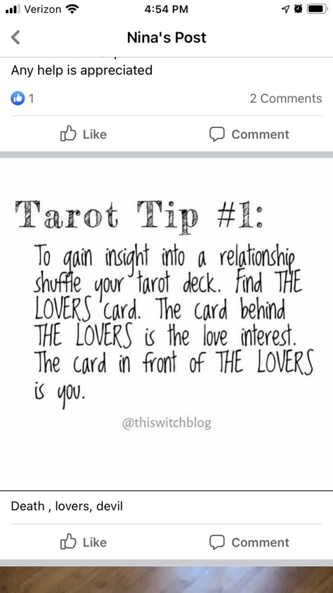 Tarot Card Tips And Tricks, Intuition Practice, Tarot Tricks Love, Interpreting Tarot Cards, How To Understand Tarot Cards, Tarot Tricks, Tarot Explained, Tarot Card Meanings Cheat Sheets, Tarot Reading Spreads