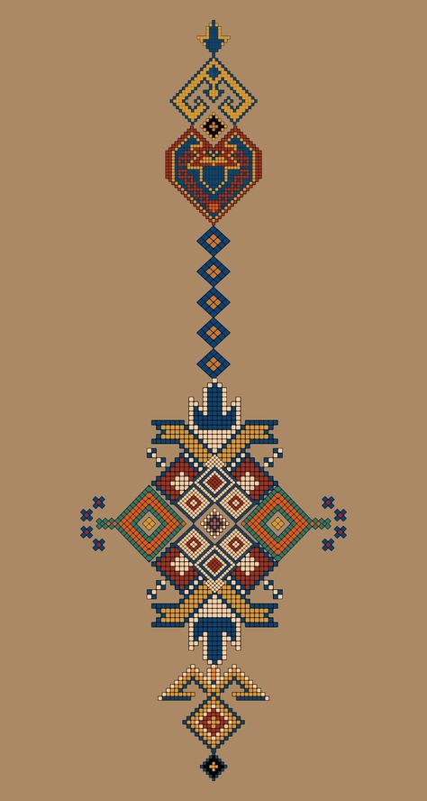 Print Design Art, Textile Prints Design, Islamic Art Pattern, Pola Kristik, Stitching Art, Ethnic Style, Cross Stitch Art, Textile Patterns, Geometric Art