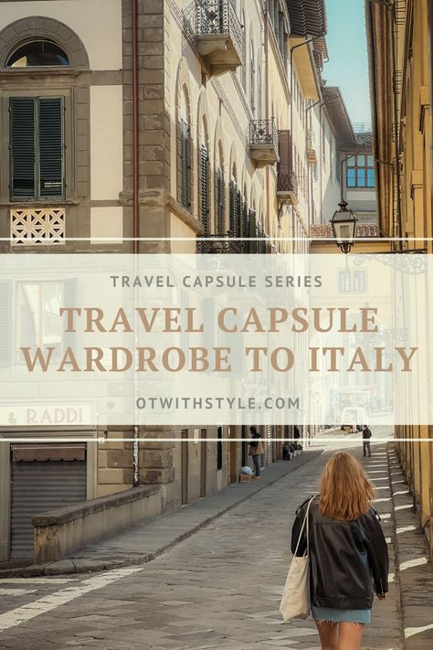 What to pack for a one-week trip to Florence and Tuscany this fall? Pack a travel capsule wardrobe in a classic casual style for a fall vacation in Italy with me. What To Wear In Venice Italy, Italy Vacation Outfits Spring, Spring In Italy Outfits, Travel Outfits Italy, Italian Vacation Outfit, Italy Capsule Wardrobe, Italy Trip Outfits, Italy Street Style, Spring Travel Capsule