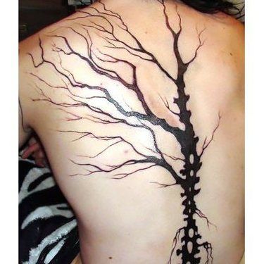 Spine Tree Tattoo Idea Tree Tattoo Back, Chakra Tattoo, Tree Tattoo Designs, Piercings For Girls, Spine Tattoos For Women, Fresh Tattoo, Geniale Tattoos, Tatuaje A Color, Tree Of Life Tattoo