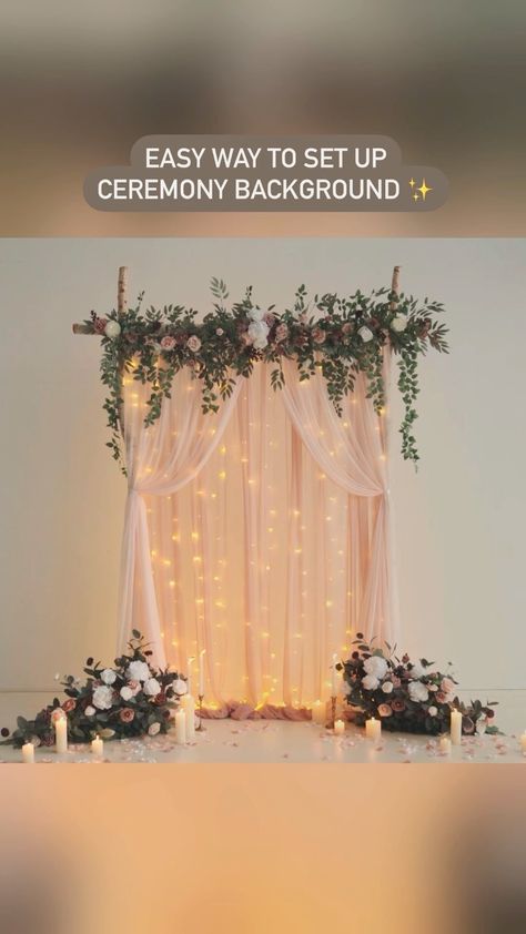 Wedding Ceremony Background, Ceremony Background, Diy Wedding Arch, Diy Wedding Backdrop, Wedding Backdrop Design, Wedding Backdrop Decorations, Wedding Decor Style, Outdoor Wedding Decorations, Backdrop Design