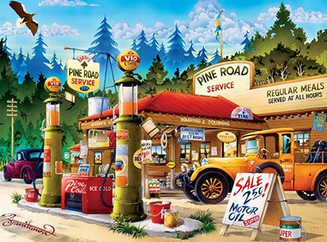 Amazon.com: Buffalo Games - Cartoon World - Pine Road Service - 1000 Piece Jigsaw Puzzle: Toys & Games 2000 Piece Puzzle, Larger Piece Jigsaw Puzzles, 300 Pieces Jigsaw Puzzle, Pine Oil, Buffalo Games, 300 Piece Puzzles, Free Online Jigsaw Puzzles, Cartoon World, Jigsaw Puzzles Online