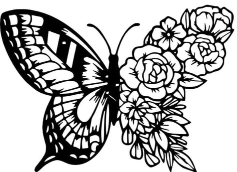 Flower Svg Files, Etsy Tutorial, Sublimacion Ideas, Cricut Inspiration, Cricut Svg Files Free, Idee Cricut, Butterfly Decal, 타이포그래피 포스터 디자인, Projets Cricut