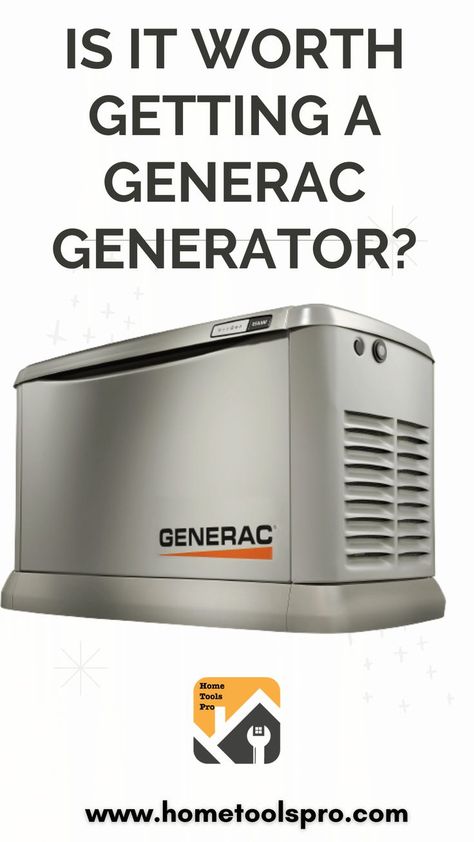 Yes, it is worth getting a Generac generator. Here are some reasons why: Shotgun House, Bedroom Upgrade, Natural Gas Generator, Generator House, Gas Generator, House Property, Power Generator, Family House Plans, Home Tools