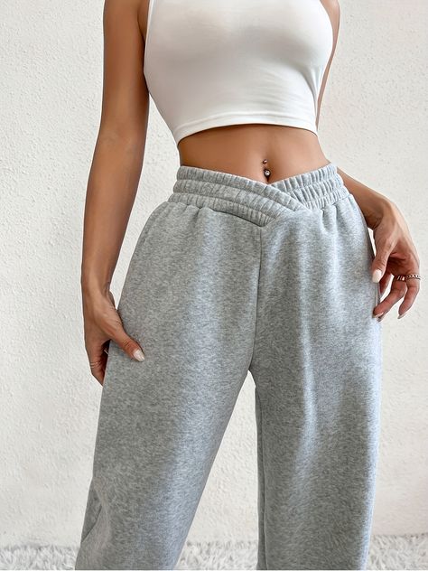 Solid Loose Basic Jogger Sweatpants, Versatile Comfy Pants For Fall & Winter, Women's Clothing Pocket Sweatpants, Fall Care, Custom Made Clothing, Comfy Pants, Jogger Sweatpants, Save The Planet, British Indian, Sport Pants, Short Dresses