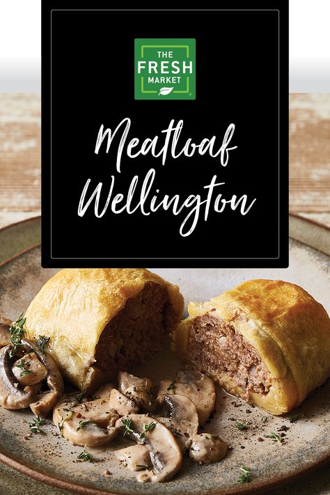 Beef Wellington Meatloaf, Meatloaf Wellington Puff Pastry, Meatloaf Wellington Recipe, Meatloaf Wellington, Ground Beef Wellington Recipe, Recipe For Meatloaf, Recipe Meatloaf, Ground Beef Wellington, Ground Turkey Meatloaf