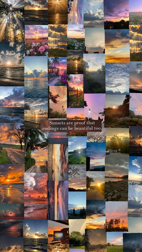 sunset and sunrise collage #sunset #sunrise Sunrise Collage, Collage Sunset, Sunset And Sunrise, Sunset Sunrise, Collage, Pins