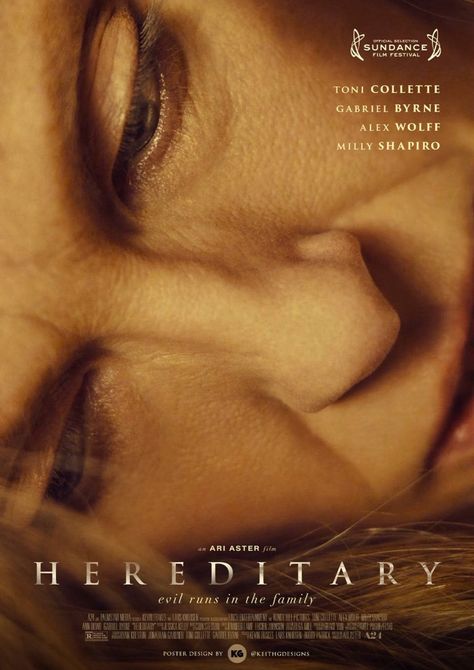 HEREDITARY (2018) poster by Keith Goulette Hereditary Poster, Hereditary 2018, Cinematic Poster, Gabriel Byrne, Family Poster, Sundance Film Festival, Film Festival, Good Movies, Poster Design