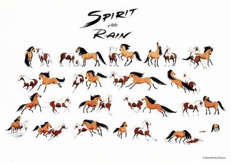 Art of Spirit: Stallion of the Cimarron Spirit Stallion Of The Cimarron, Spirit And Rain, Spirit The Horse, Spirit Stallion, Spirit Tattoo, Horse Tattoo, Horse Drawings, Dreamworks Animation, Design Challenge