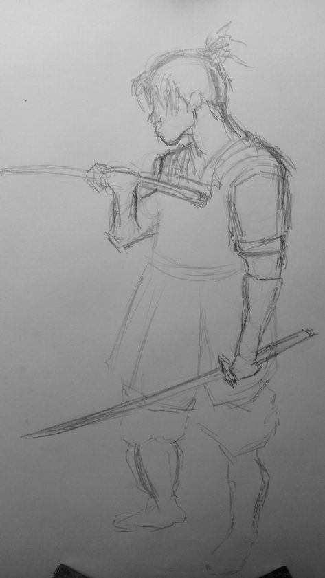 #art #samurai #drawing #sketch Easy Samurai Drawing, Swordsman Sketch, Japanese Samurai Drawing, Samurai Drawing Sketches, Samurai Sketch, Samurai Drawing, Anime Drawing Sketches, Profile Drawing, Anime Tutorial