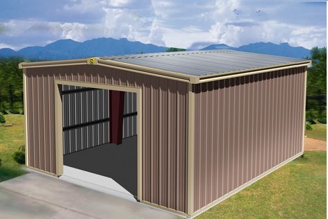 24x24 Steel Building Price Farm Storage Buildings, Steel Garage Buildings, Metal Building Prices, Metal Garage Kits, Metal Garage Buildings, Hay Storage, Metal Shop Building, Metal Building Kits, Building A Pole Barn