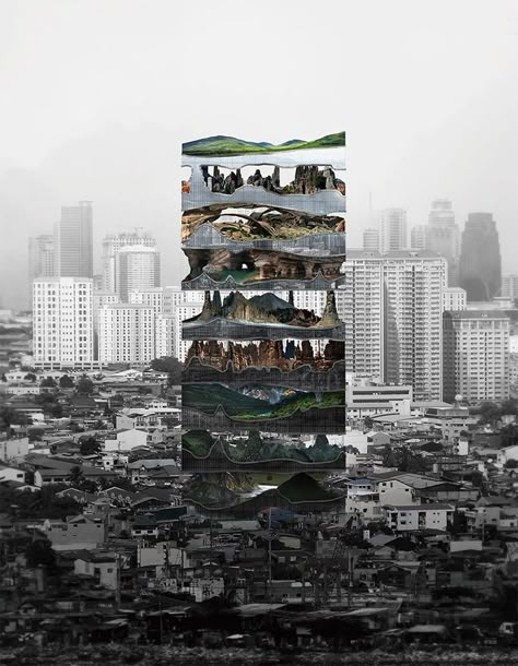 evolo skyscraper competition 2017 runner up designboom Tu Delft, Vertical City, Factory Architecture, Ecology Design, Conceptual Architecture, Presentation Ideas, Underground Cities, Skyscraper Architecture, Architecture Concept Drawings