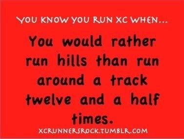 Hills for me!!! Inspirational Cross Country Quotes, Cross Country Running Quotes, Xc Inspirational Quotes, Xc Quotes, Things Only Cross Country Runners Understand, Cross Country Running Training, Cross Country Memes, Cross Country Quotes, Xc Memes Funny