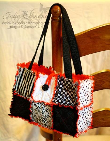 Rug Purse, Rag Quilt Purse, Quilt Purse, Rag Bag, Rag Quilt Patterns, Rag Quilts, Sewing Bags, Sewing Purses, Quilted Purses