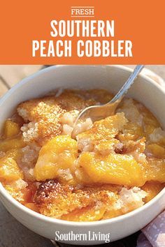 Fresh Peach Cobbler Recipe, Homemade Peach Cobbler, Southern Recipes Desserts, Fresh Peach Cobbler, Cobbler Recipes Easy, Southern Peach Cobbler, Easy Peach Cobbler Recipe, Cobbler Easy, Peach Dessert Recipes