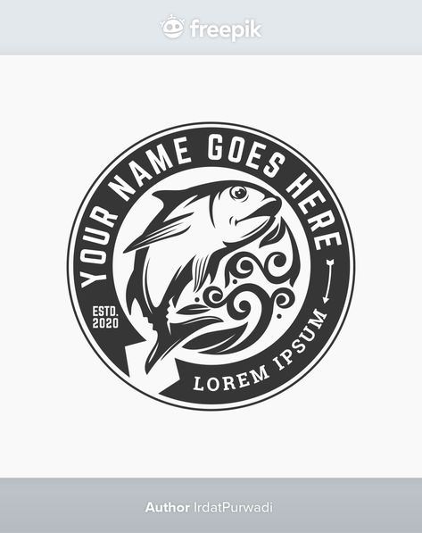 Fish Logo Design Branding, Fish Logo Design Ideas, Fish Design Logo, Fish Logo Design, Pet Shop Logo Design, Job Logo, Fish Stickers, Pet Shop Logo, Fish Designs