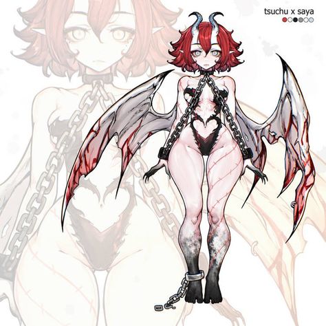 Succubus Pose Ref, Succubus Oc Design, Succubus Outfit Design, Slave Character Design, Succubus Character Design, Succubus Outfit Ideas, Dnd Succubus, Demon Wings Drawing, Succubus Drawing