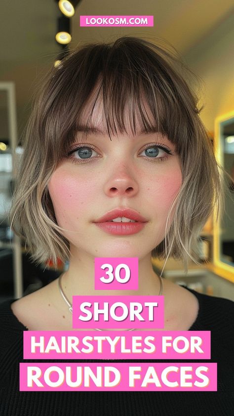 Hairstyles Bob cut styles Haircut Ideas For Round Face, Fluffy Haircuts, Haircut For A Round Face, Bob Cut Styles, Balayage Hair Bob, Sassy Hairstyles, Texture Layers, The Best Haircut, Short Wavy Haircuts