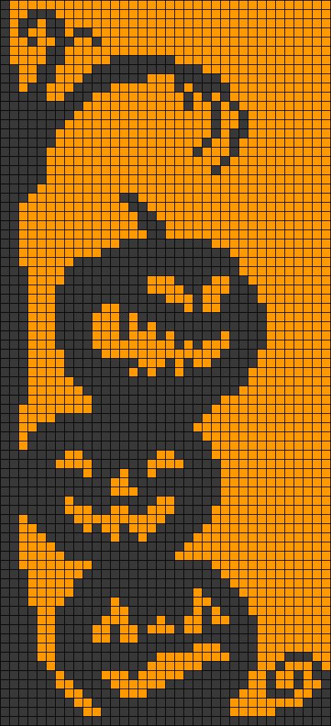 Crochet Grid Patterns Fall, Fall Tapestry Crochet Patterns, Crochet Alpha Pattern Halloween, Pixel Art Macrame Pattern, Pumpkin Grid Pattern, Halloween Crochet Pixel Grid, Ghost Tapestry Crochet, Pumpkin Tapestry Crochet, Pumpkin Alpha Pattern