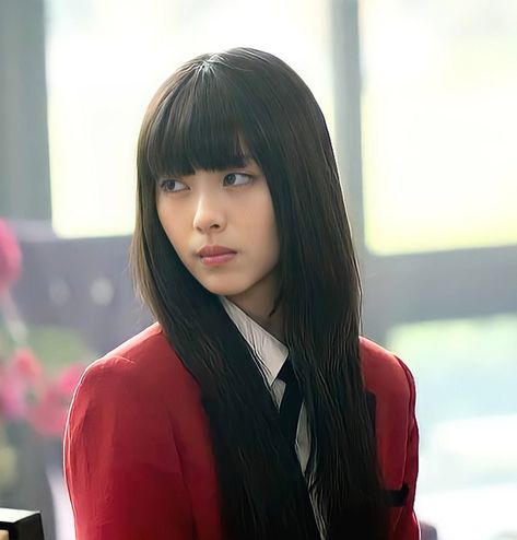 Yumeko Jabami Icon Live Action, Kakegurui Yumeko Live Action, Character Movie Japan, Yumeko Live Action, Kakegurui Live Action, Action Icon, Character Movie, Jabami Yumeko, Hair Style Korea