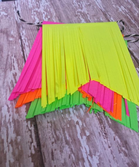 Diy Neon Party, Diy Pennant, Diy Pennant Banner, School Dance Themes, Dance Party Decorations, Glow Party Decorations, Neon Party Decorations, 80s Party Decorations, Birthday Pool Party