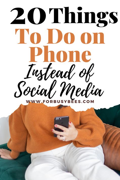 Things to do on phone Instead of social media Things To Do On Phone, Time On Phone, Instead Of Social Media, Interesting Things To Do, Relax Lifestyle, Phone Things, Cool Things To Do, How To Become Smarter, Work Productivity