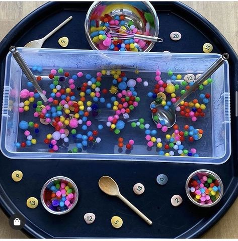 Water Tray Ideas Eyfs, Sand Tray Ideas Eyfs, Tuff Tray Ideas Toddlers, Messy Play Activities, Water Play Activities, Craft Storage Containers, Sand Tray, Eyfs Activities, Nursery Activities